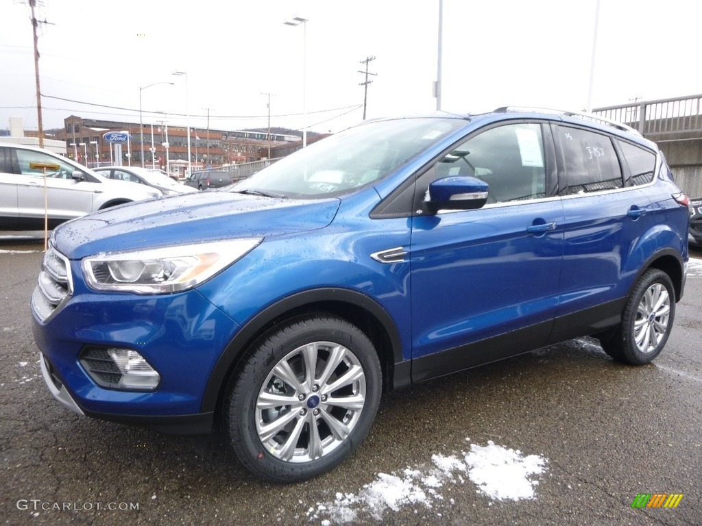 2017 Escape Titanium 4WD - Lightning Blue / Charcoal Black photo #6