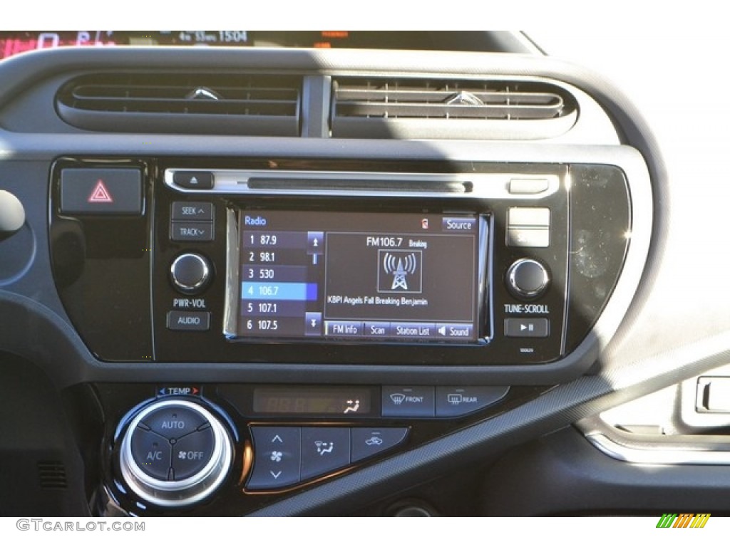 2016 Prius c Two - Sparkling Sea Metallic / Ash/Black photo #6