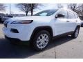 2017 Bright White Jeep Cherokee Sport  photo #1