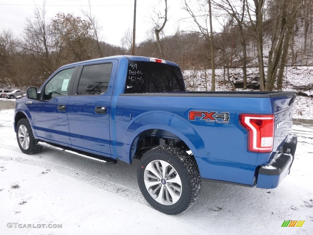 2017 F150 XLT SuperCrew 4x4 - Lightning Blue / Black photo #5