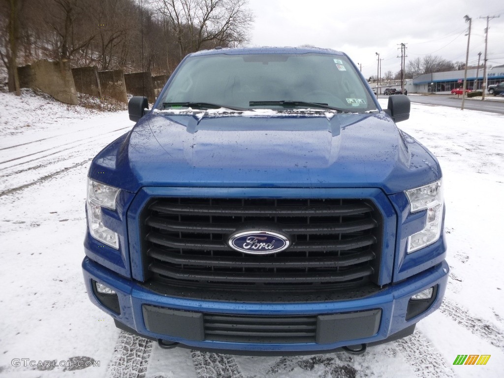 2017 F150 XLT SuperCrew 4x4 - Lightning Blue / Black photo #8