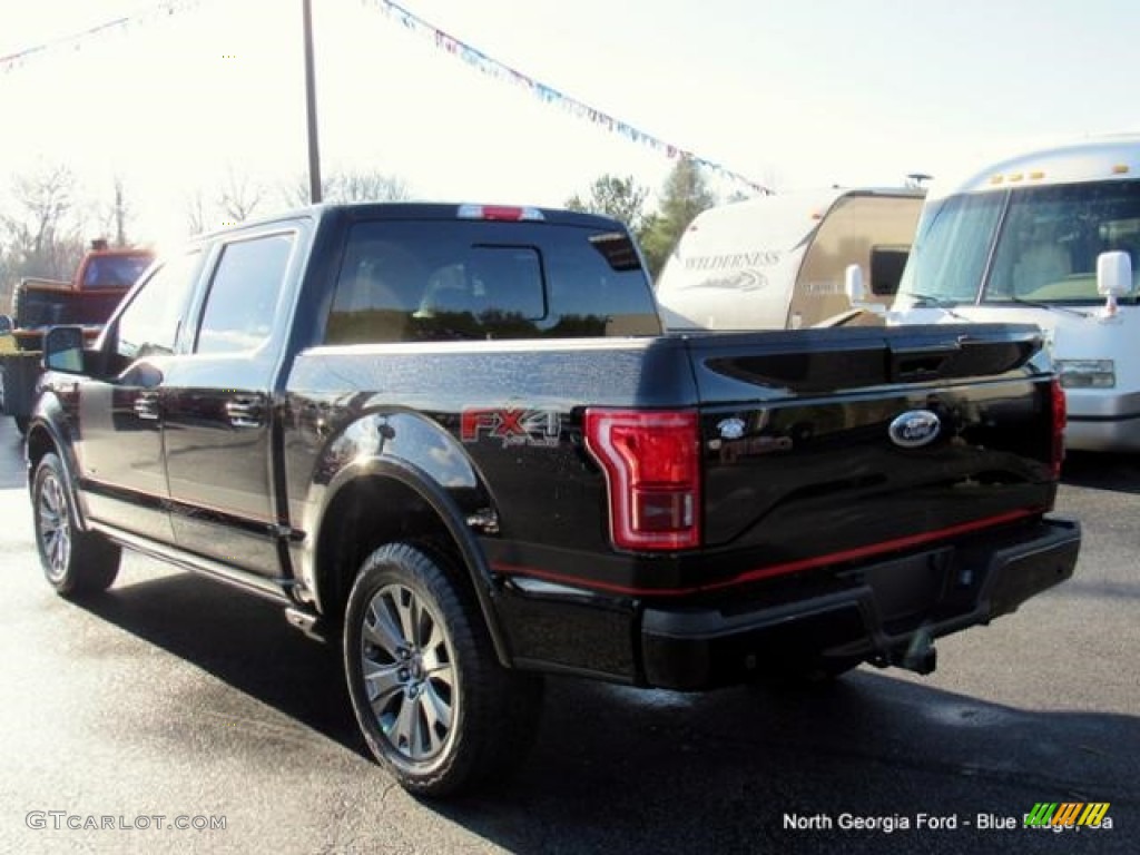 2017 F150 Lariat SuperCrew 4X4 - Shadow Black / Black Special Edition Package photo #3