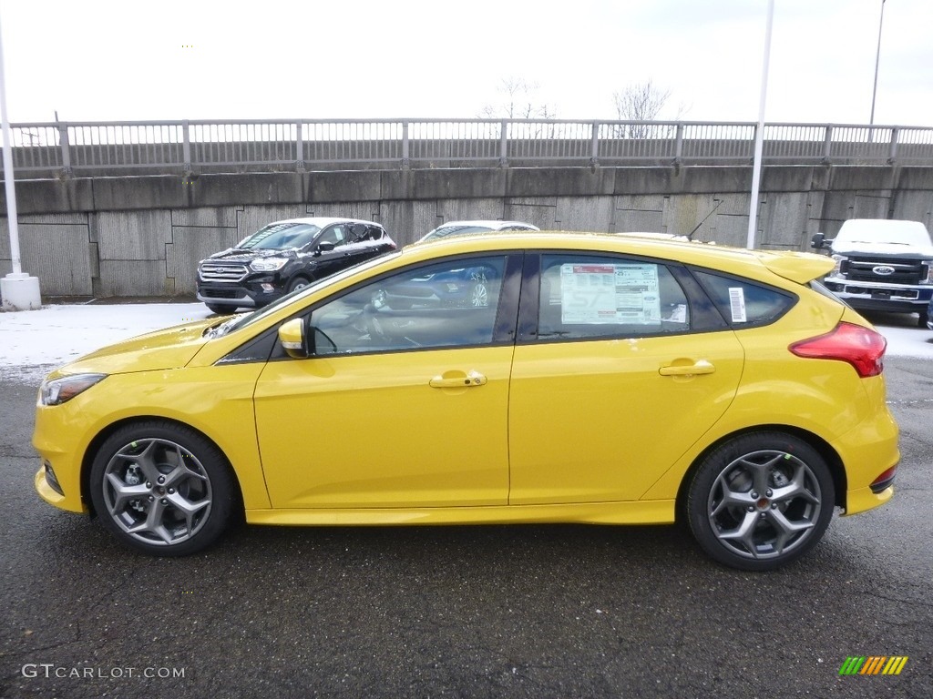 Triple Yellow 2017 Ford Focus ST Hatch Exterior Photo #117854821
