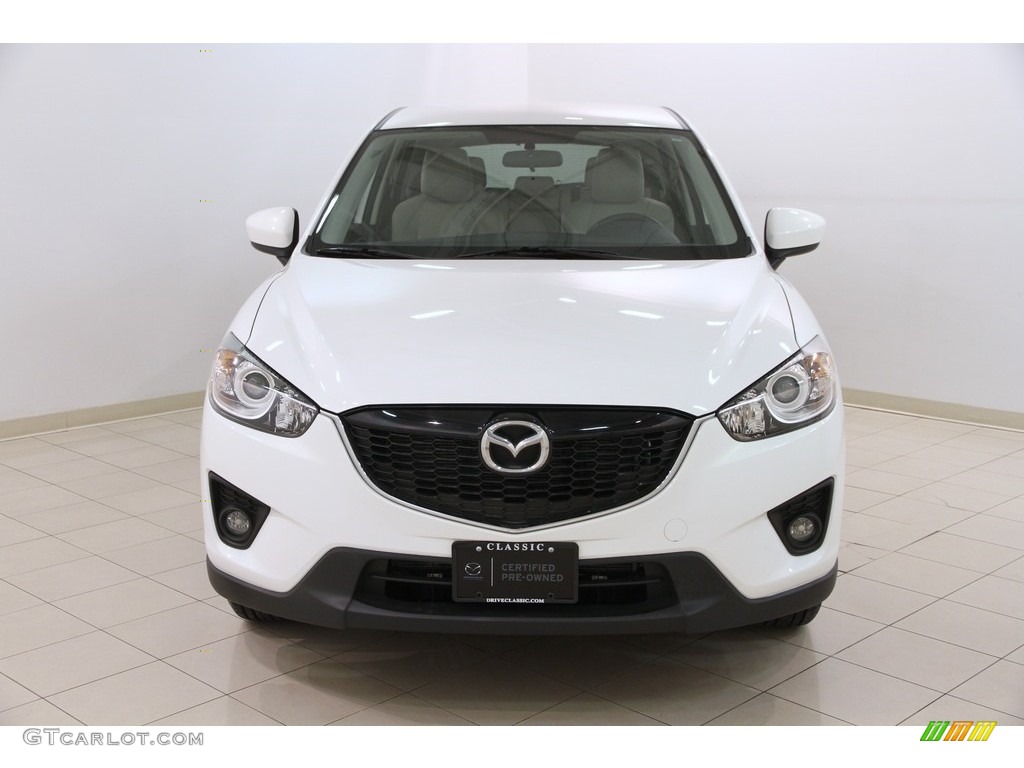 2014 CX-5 Touring AWD - Crystal White Pearl Mica / Sand photo #2