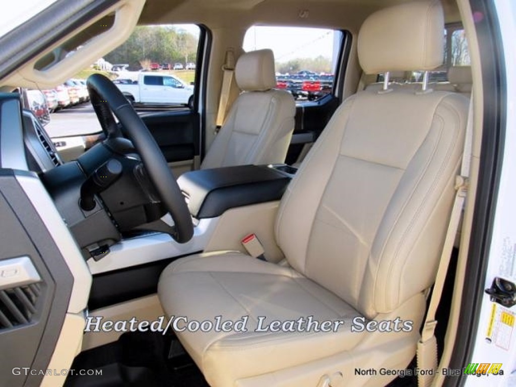 2017 F150 Lariat SuperCrew 4X4 - Oxford White / Light Camel photo #11