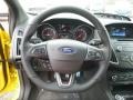 Charcoal Black 2017 Ford Focus ST Hatch Steering Wheel