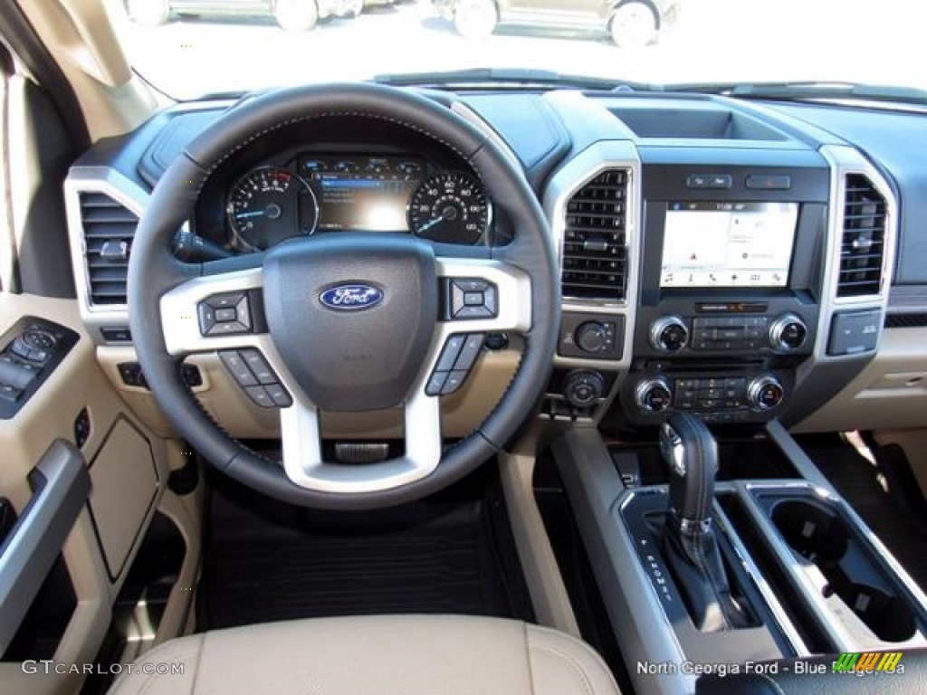 2017 F150 Lariat SuperCrew 4X4 - Oxford White / Light Camel photo #16