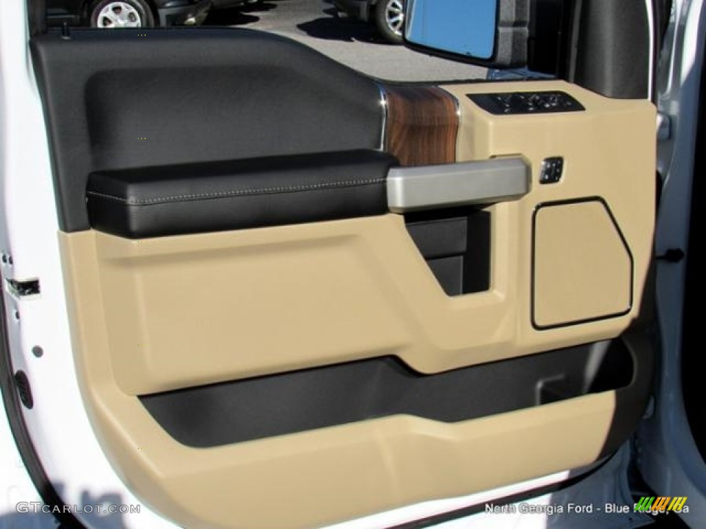 2017 F150 Lariat SuperCrew 4X4 - Oxford White / Light Camel photo #31