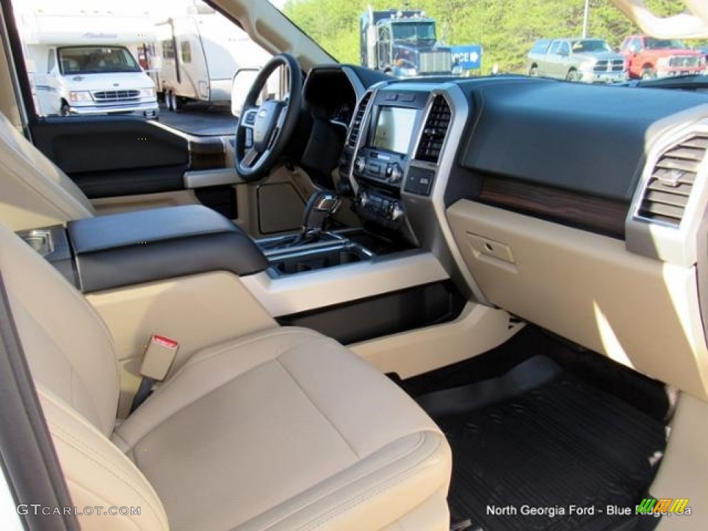 2017 F150 Lariat SuperCrew 4X4 - Oxford White / Light Camel photo #33