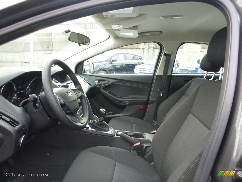 Charcoal Black Interior 2017 Ford Focus S Sedan Photo #117855451