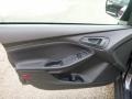 Charcoal Black 2017 Ford Focus S Sedan Door Panel
