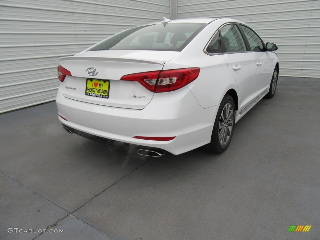 2017 Sonata Sport - Quartz White Pearl / Gray photo #4