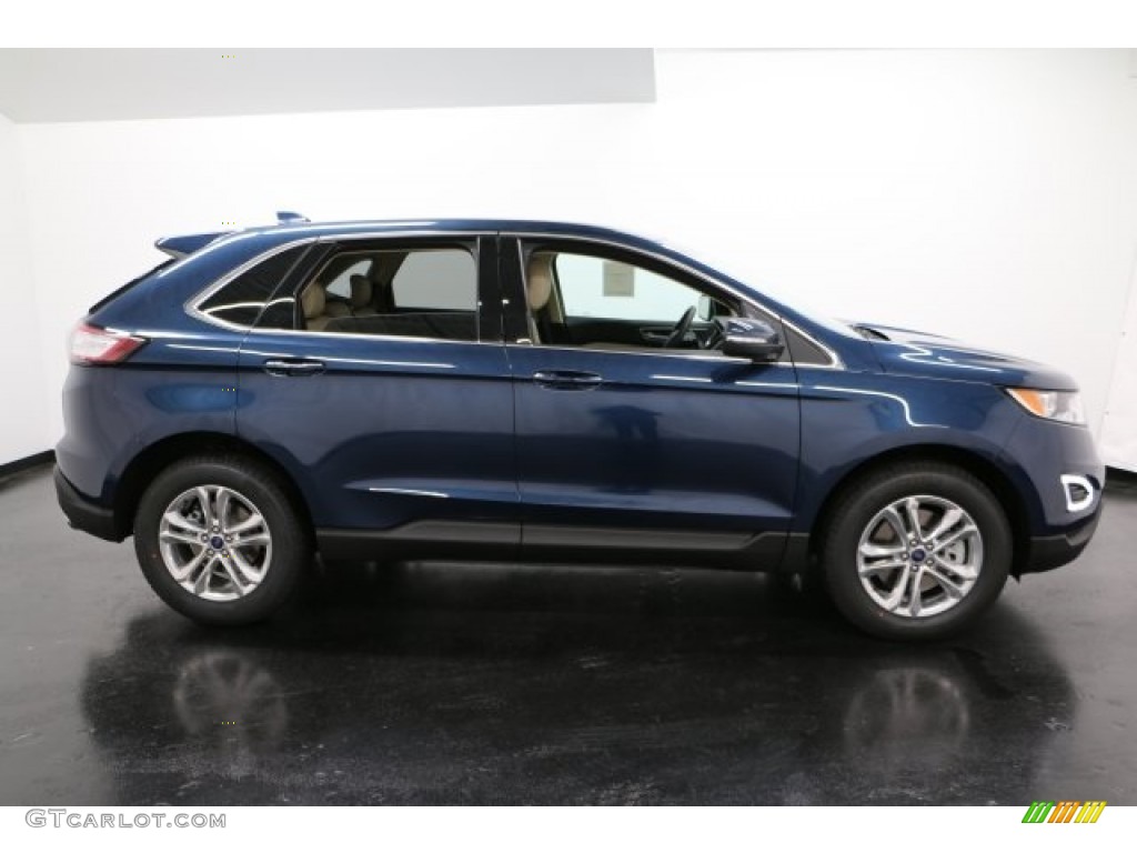Blue Jeans Metallic 2017 Ford Edge SEL AWD Exterior Photo #117856072