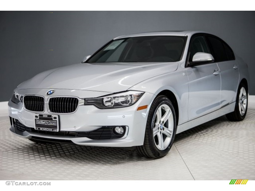 2014 3 Series 320i Sedan - Glacier Silver Metallic / Black photo #13