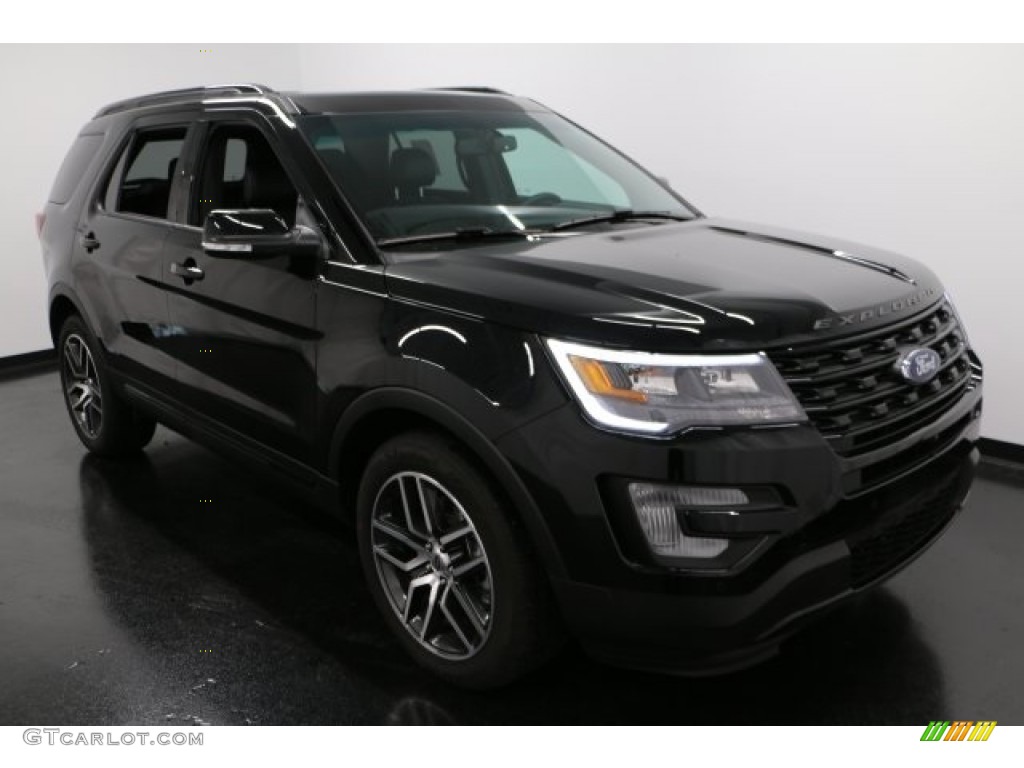 2017 Explorer Sport 4WD - Shadow Black / Ebony Black photo #11