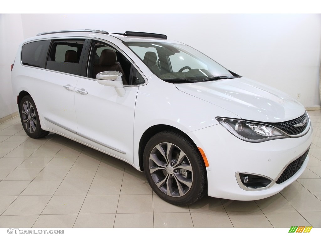 2017 Pacifica Limited - Bright White / Black/Deep Mocha photo #1