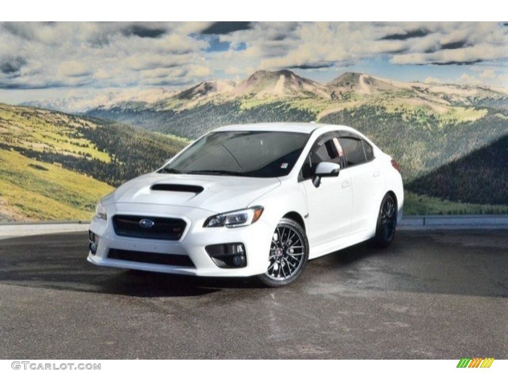 Crystal White Pearl 2015 Subaru WRX STI Exterior Photo #117860629