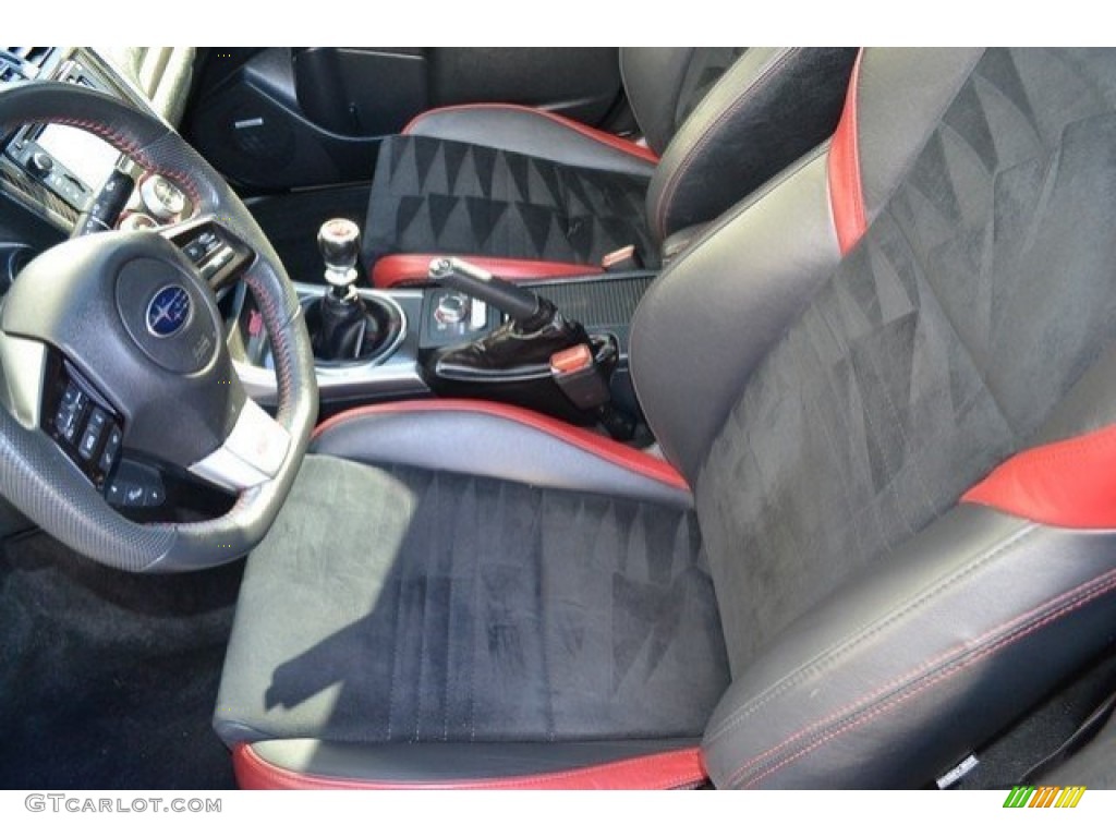 Carbon Black Interior 2015 Subaru WRX STI Photo #117860692