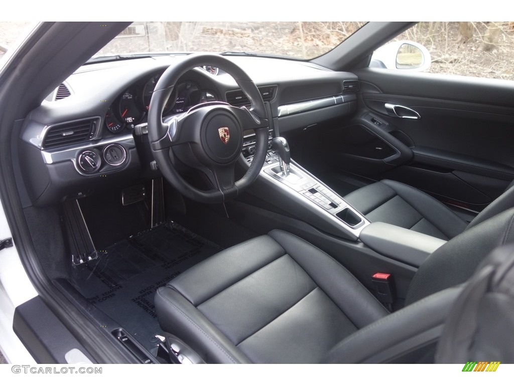 Black Interior 2014 Porsche 911 Carrera Cabriolet Photo #117863019