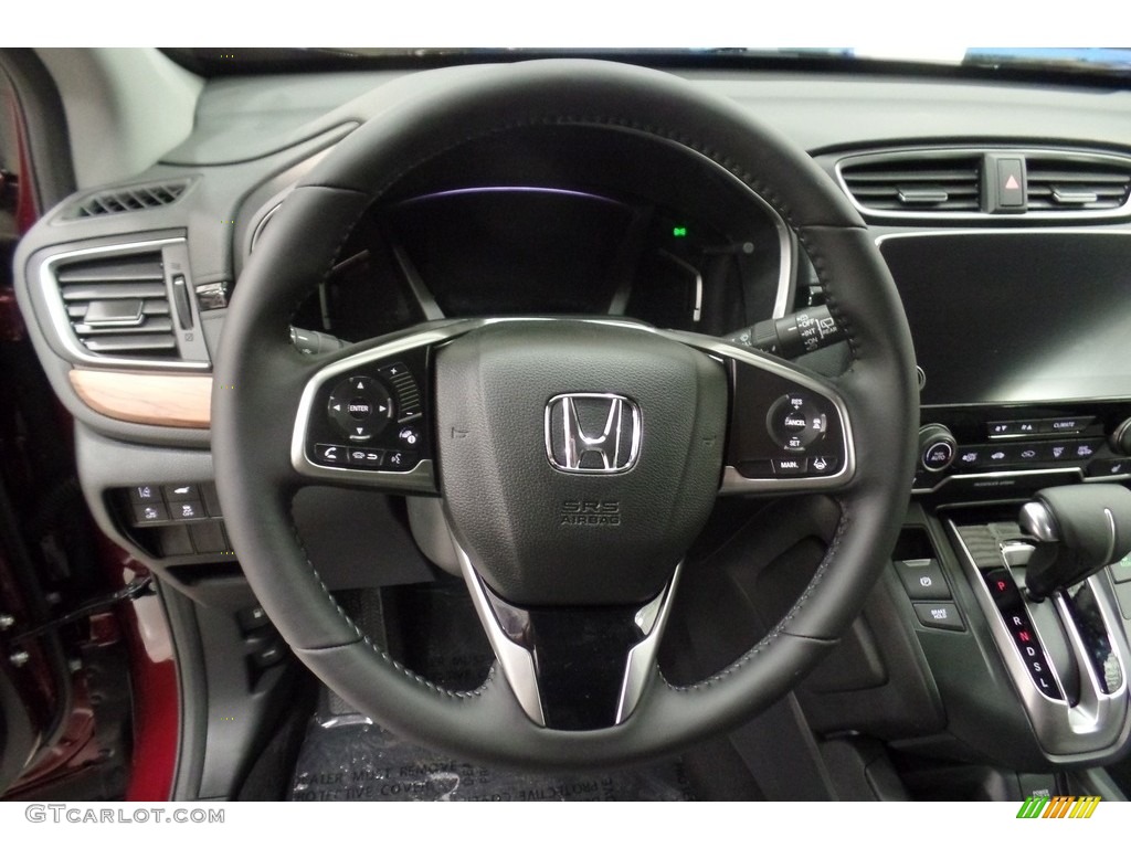 2017 Honda CR-V EX-L AWD Gray Steering Wheel Photo #117864294