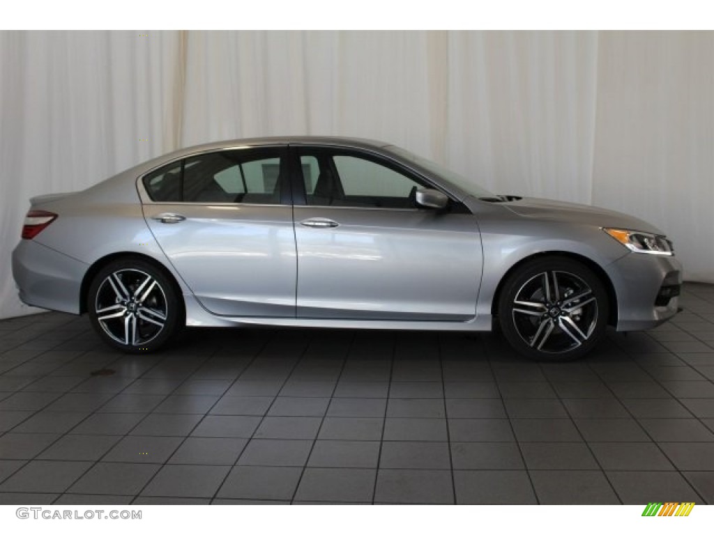 2017 Accord Sport Sedan - Lunar Silver Metallic / Black photo #3