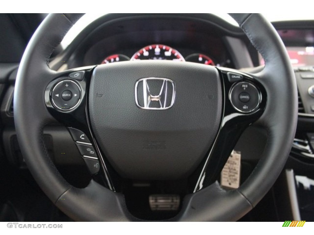 2017 Accord Sport Sedan - Lunar Silver Metallic / Black photo #12