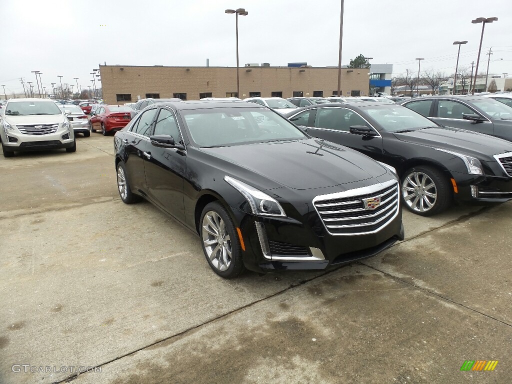 Stellar Black Metallic 2017 Cadillac CTS Luxury AWD Exterior Photo #117867523