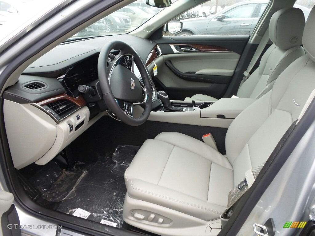 Light Platinum w/Jet Black Accents Interior 2017 Cadillac CTS AWD Photo #117867682