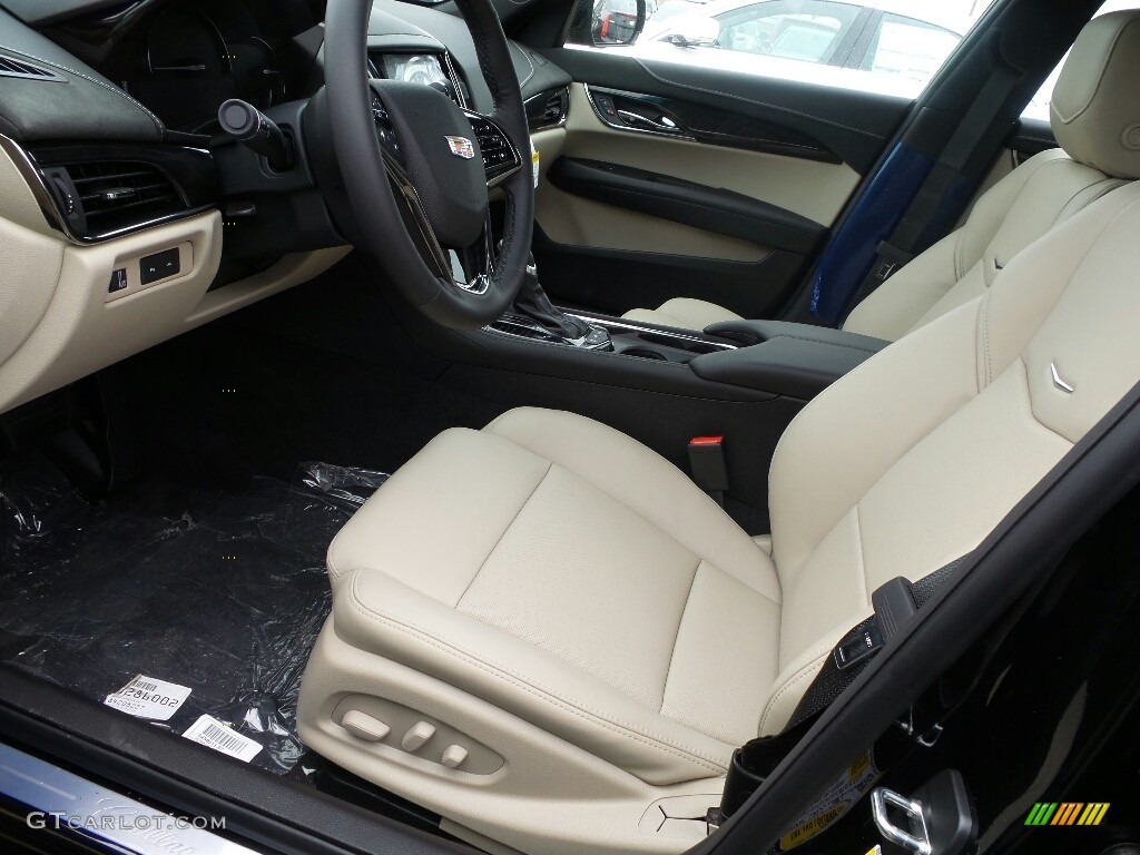 Light Neutral w/Jet Black Accents Interior 2017 Cadillac ATS Luxury AWD Photo #117867871