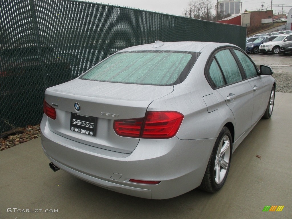 2014 3 Series 328i xDrive Sedan - Glacier Silver Metallic / Black photo #4