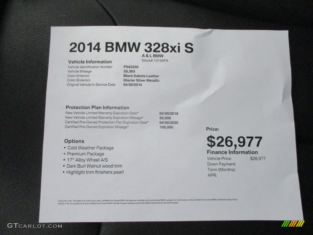 2014 3 Series 328i xDrive Sedan - Glacier Silver Metallic / Black photo #12