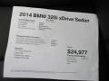 2014 Glacier Silver Metallic BMW 3 Series 320i xDrive Sedan  photo #12