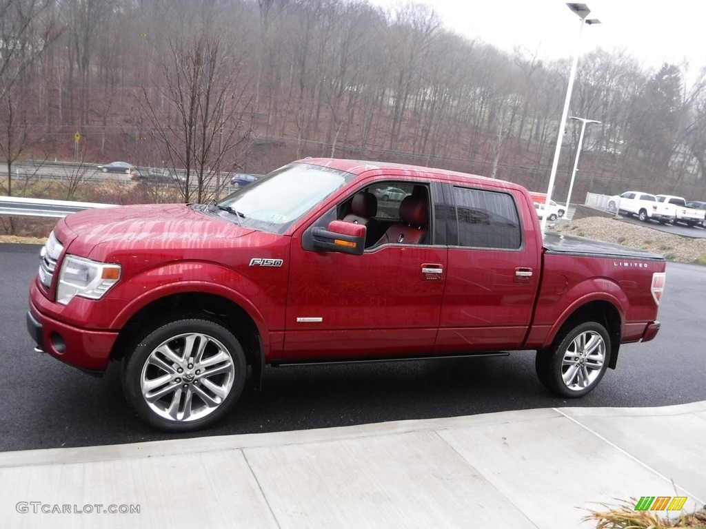 2013 F150 Limited SuperCrew 4x4 - Ruby Red Metallic / FX Sport Appearance Black/Red photo #10