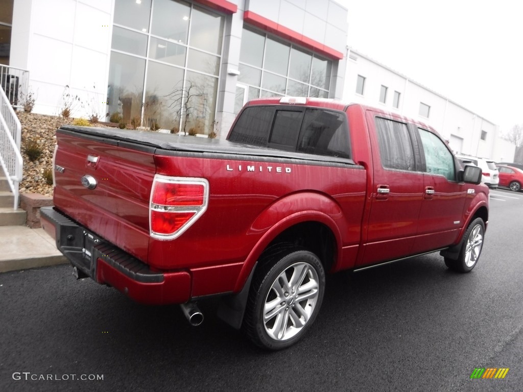 2013 F150 Limited SuperCrew 4x4 - Ruby Red Metallic / FX Sport Appearance Black/Red photo #12