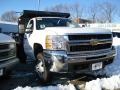 2009 Summit White Chevrolet Silverado 3500HD LT Regular Cab Chassis Dump Truck  photo #3