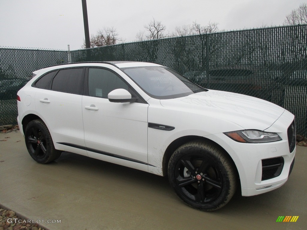Polaris White 2017 Jaguar F-PACE 35t AWD R-Sport Exterior Photo #117872383