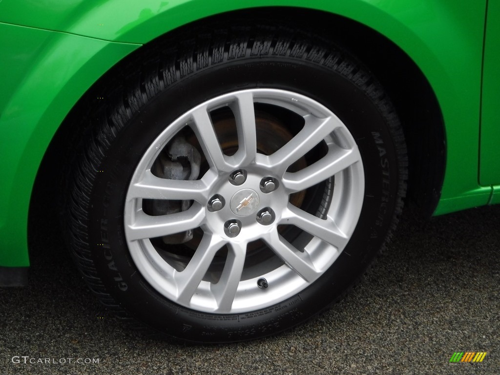 2015 Sonic LT Sedan - Dragon Green Metallic / Jet Black/Dark Titanium photo #3
