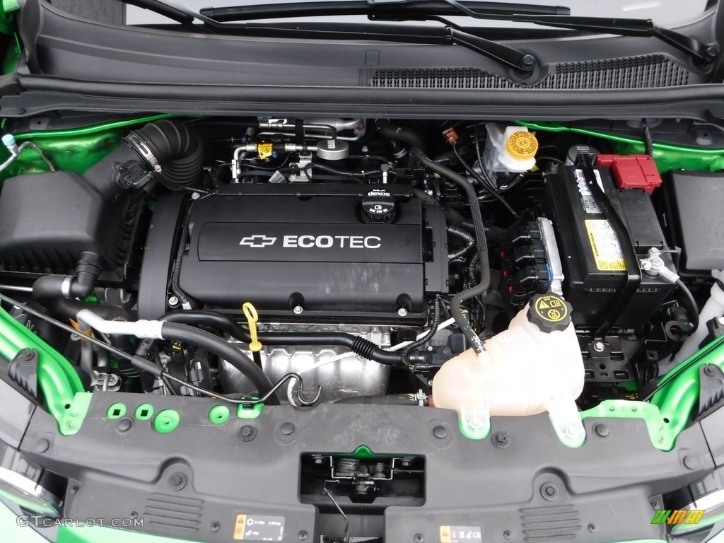 2015 Sonic LT Sedan - Dragon Green Metallic / Jet Black/Dark Titanium photo #11