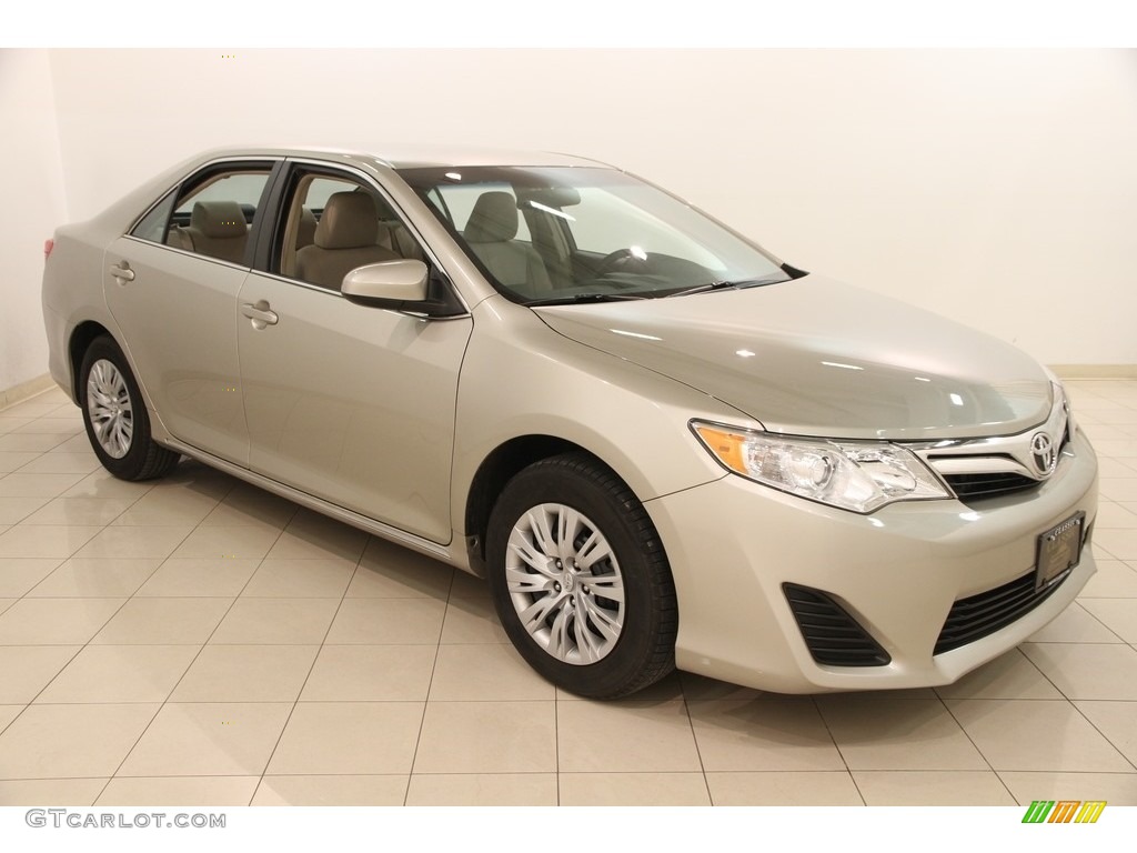 2014 Camry LE - Creme Brulee Metallic / Ivory photo #1