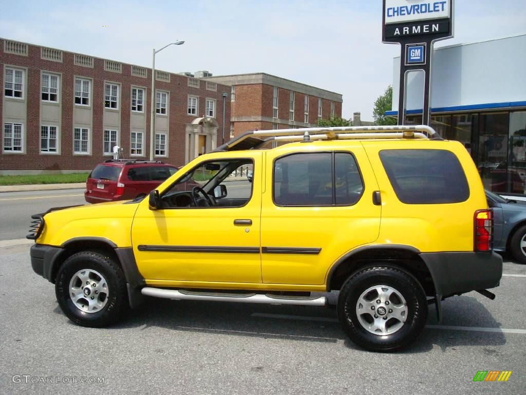 2000 Xterra SE V6 4x4 - Solar Yellow / Dusk photo #9