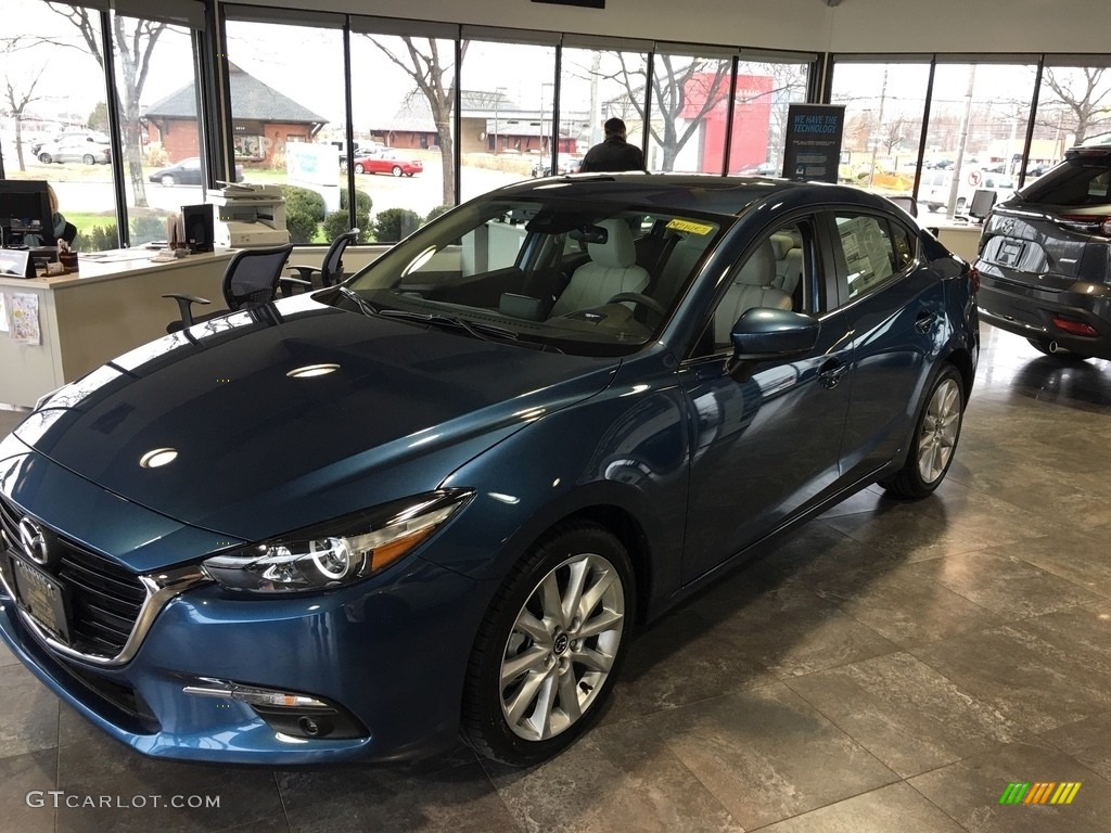 Eternal Blue Mica 2017 Mazda MAZDA3 Grand Touring 4 Door Exterior Photo #117880360