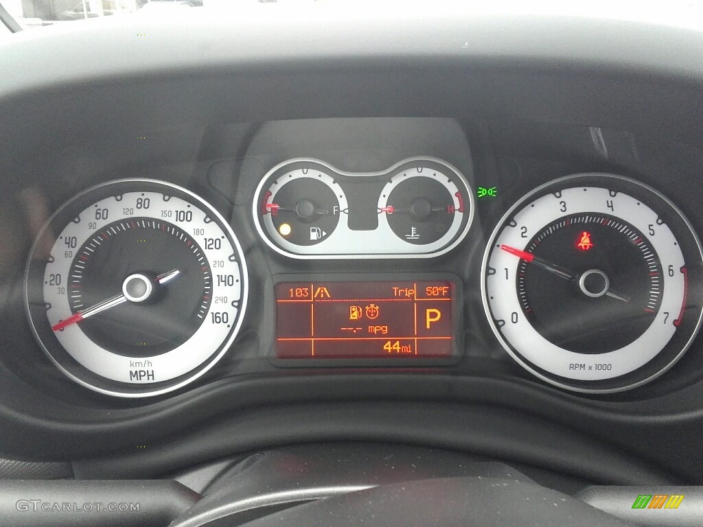 2017 Fiat 500L Pop Gauges Photo #117881821
