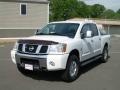 2004 White Nissan Titan LE Crew Cab 4x4  photo #3