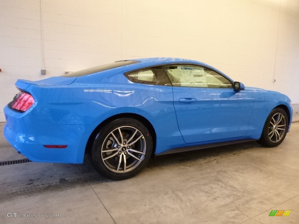 2017 Mustang Ecoboost Coupe - Grabber Blue / Ebony photo #2