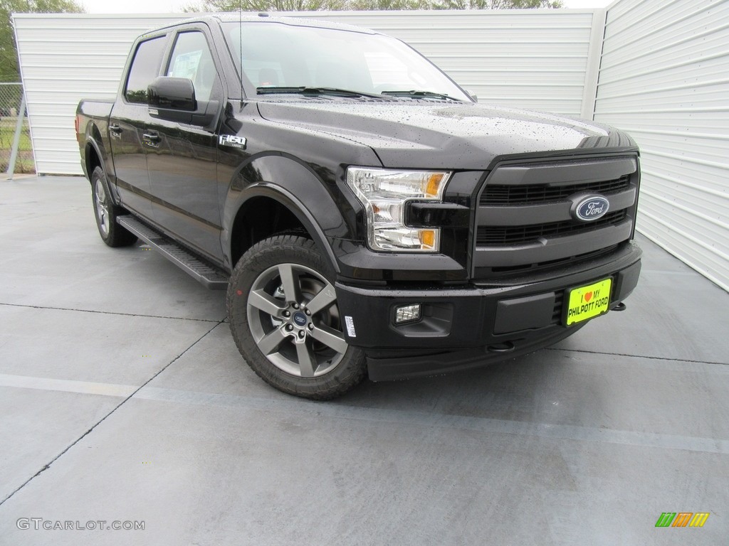 2017 F150 Lariat SuperCrew 4X4 - Shadow Black / Black photo #1