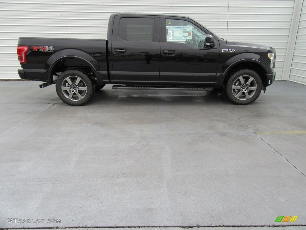2017 F150 Lariat SuperCrew 4X4 - Shadow Black / Black photo #3