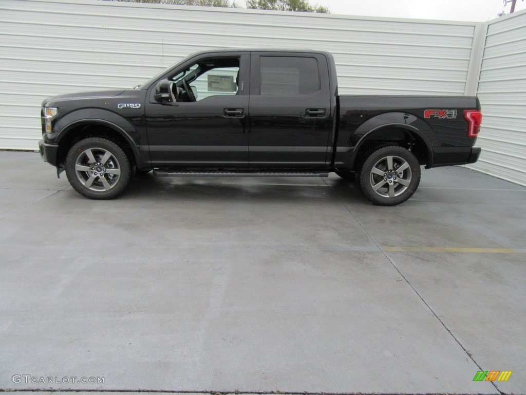 2017 F150 Lariat SuperCrew 4X4 - Shadow Black / Black photo #6