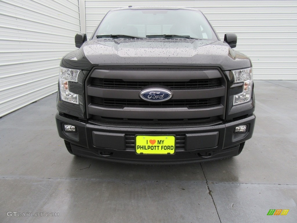 2017 F150 Lariat SuperCrew 4X4 - Shadow Black / Black photo #8