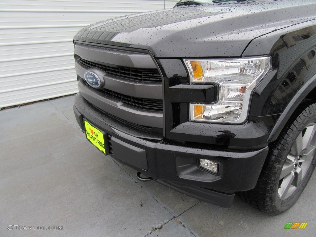 2017 F150 Lariat SuperCrew 4X4 - Shadow Black / Black photo #10
