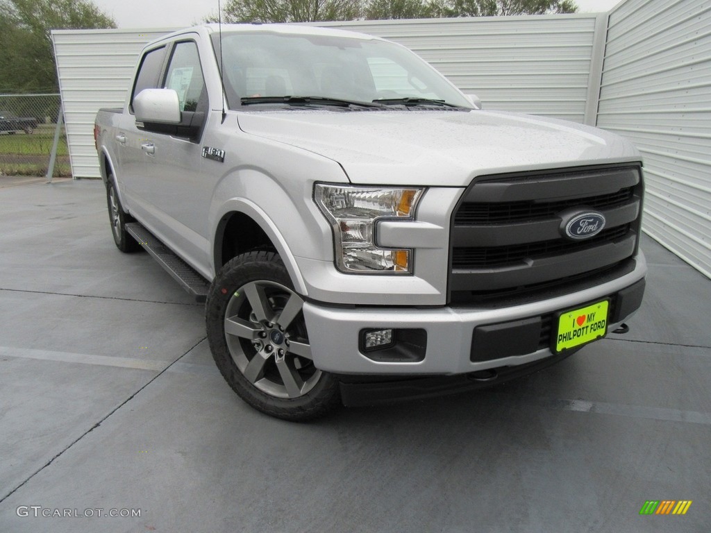 2017 F150 Lariat SuperCrew 4X4 - Ingot Silver / Earth Gray photo #2
